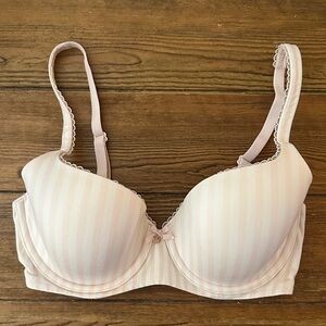 Victoria's Secret Light Pink Striped Bra